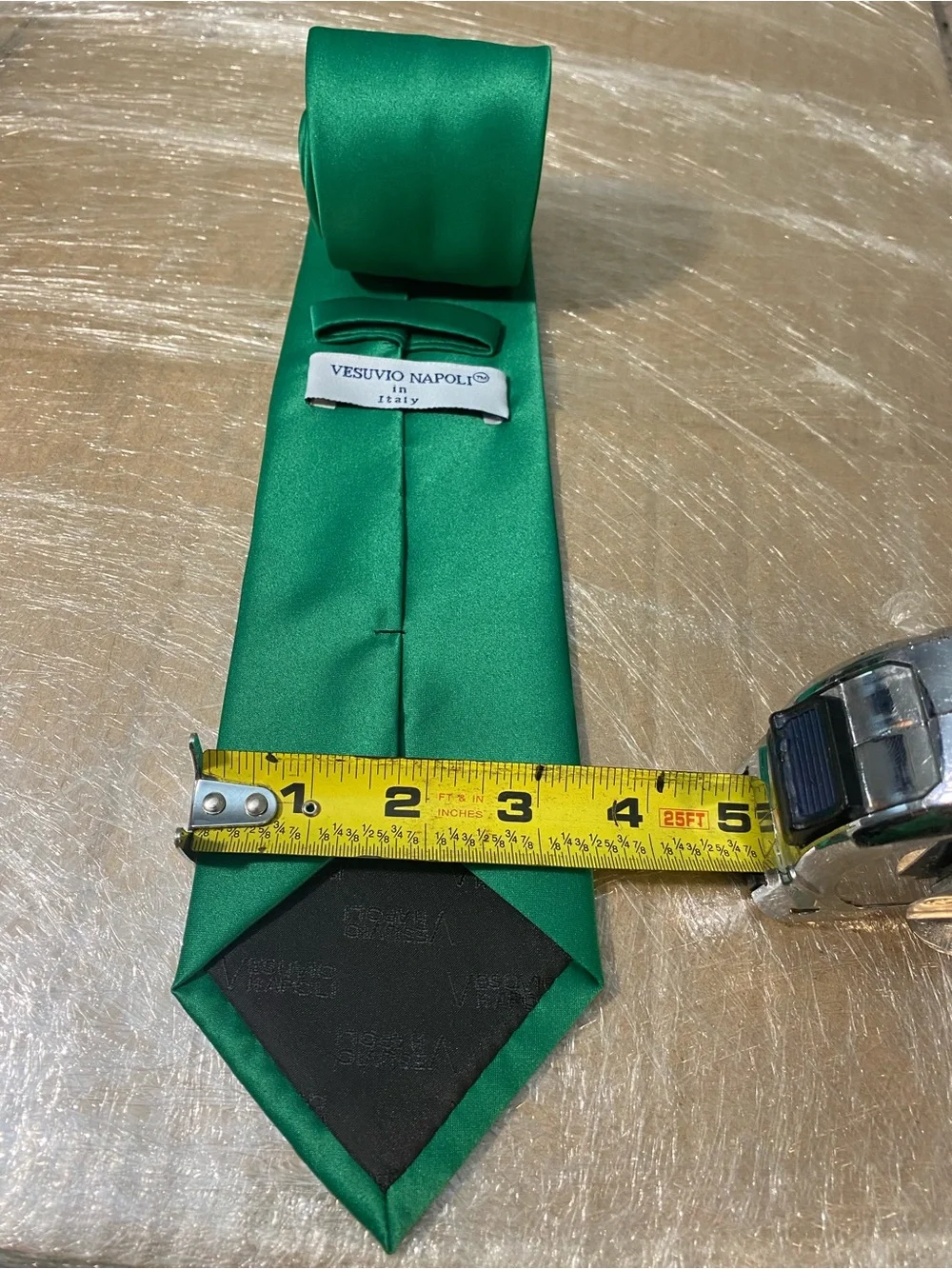 Satin Emerald Green Men's Necktie